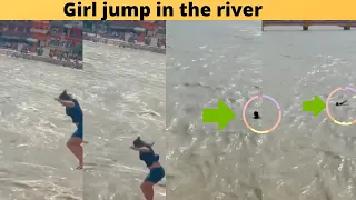 Girl jump in the river || #Shorts