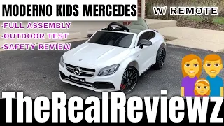 Moderno Kids Mercedes C63S 12V Power Children Ride-On Car