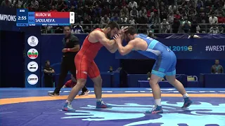 1/4 FS - 97 kg: M. NUROV (MKD) v. A. SADULAEV (RUS)