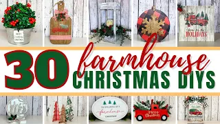 🎄 MUST SEE 🎄 FARMHOUSE CHRISTMAS DIYS | CHRISTMAS CRAFT MEGA VIDEO