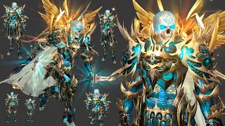 Deathly Chill: Blue Death Knight High Suit – Frosty Warrior of Darkness! All Lineage 2 Protocols