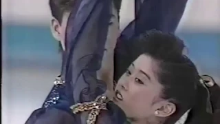 Yamaguchi & Galindo (USA) - 1989 World Figure Skating Championships, Pairs' Free Skate (US CBS)