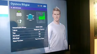 PES 2019 DAVİD BECKHAM OLUŞTURMA