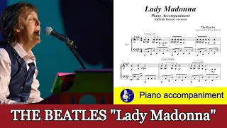 Lady Madonna - The Beatles (piano accompaniment with sheets)