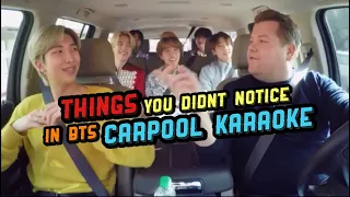 Things you didn’t notice in BTS Carpool Karaoke & Funny Moments