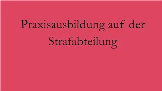 Praxisausbildung auf der Strafabteilung AG Lörrach Stand 3 2021