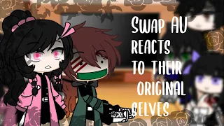 ROLESWAP AU react to their ORIGINAL selves/Demon slayer/Not original/Gacha club/Lazy/Spoilers/