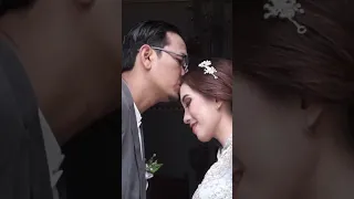 romantisme pengantin cium kening