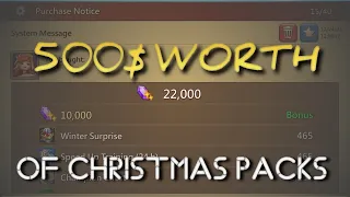 Account Upgrades! 500$ in Christmas Packs - Lords Mobile