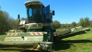 Mowing with our Krone Big M 400