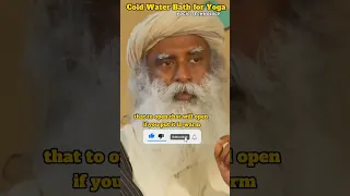 power of cold water #sadhguru #shorts