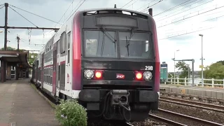 Z5600 et Z8800 : Arrêt à la gare d'Athis Mons sur la ligne C du RER