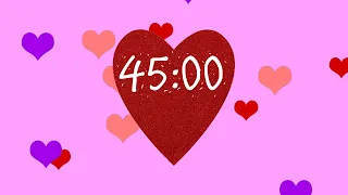 45 Minutes Heart Timer with Music