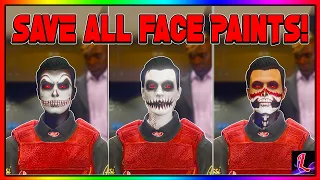 How To Save ALL Halloween Face Paints In GTA 5 Online!