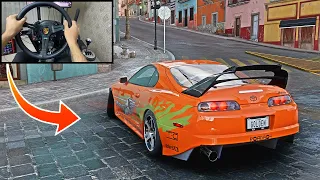 Toyota Supra - Forza Horizon 5 | Thrustmaster TSXW Gameplay [4K]