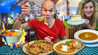 HUNGARIAN Food Tour in Budapest - SPICY HALÁSZLÉ FISH SOUP + HUNGARIAN DESSERTS IN HUNGARY 🇭🇺