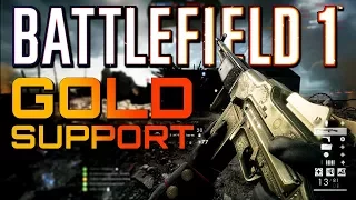 Battlefield 1: Gold Bar Support (4K PS4 PRO Multiplayer Gameplay)