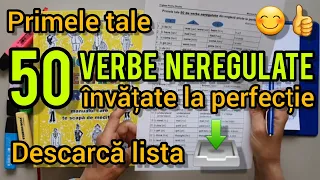 Lecţia # 288 – Primele tale 50 de VERBE NEREGULATE din engleză 🇬🇧 ştiute la perfecţie 😊👍