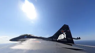 МИГ-29К. Морская авиация в небе.  360 VR. MIG-29K. Naval aviation in the sky.