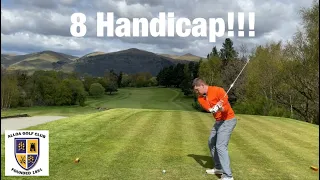 What 8 handicap golf looks like! Alloa golf club front 9 (every shot)