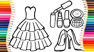 How to Draw Women's Accessories for Kids and Toddlers