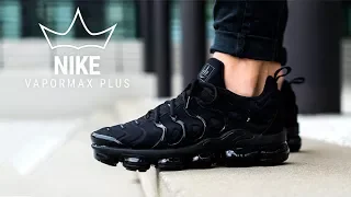 NIKE VaporMax Plus "Triple Black" On Feet Video