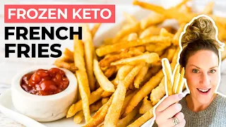 FROZEN KETO FRENCH FRIES | Secret Ingredient for REAL Potato Flavor!! Only 2.5g Net Carbs!