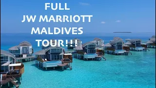 JW MARRIOTT MALDIVES OVERWATER HUT TOUR BONVOY
