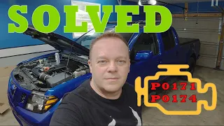 Solving P0171 And P0174 Lean Check Engine Light On A Nissan Frontier