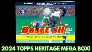 2024 TOPPS HERITAGE MEGA BOX FROM TARGET! #2024toppsheritage #topps