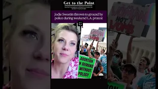 “Full House” actor Jodie Sweetin thrown to the ground by police during an abortion rights protest…