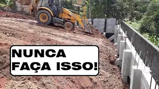 O MAIOR ERRO EM MUROS DE ARRIMO ESTÁ AQUI!!!