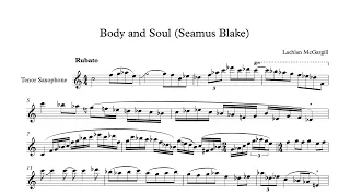 Body and Soul - Seamus Blake (Bb Transcription)