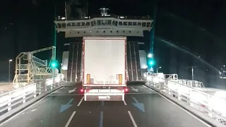 ferry crossing #semi truck #ferry