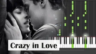 Fifty Shades of Grey Crazy in Love ft  Beyonce Synthesia Piano Tutorial