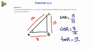 10th maths tutorial - class 10 maths trigonometry - basics of trigonometry - chapter 11 l PART 3