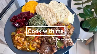 Cook with me: Beef stew & Dombolo recipe| Sunday menu| South African YouTuber