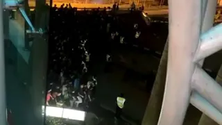 Riot stampede at JB custom