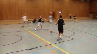 Great Basketball Bounce Pass Team Drill for kids