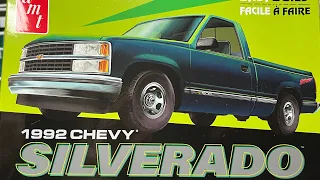 Full build and review of the all new 1992 Chevrolet Silverado Easy Build from AMT