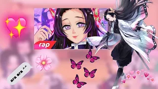 | 🌸 | Hashiras reagindo o rap da Kanae Kocho|Fanit :) |Gacha Club 💞|