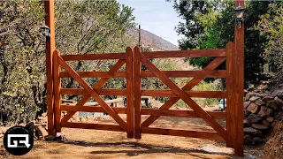 PORTON de MADERA FACIL de HACER / WOOD GATE DIY