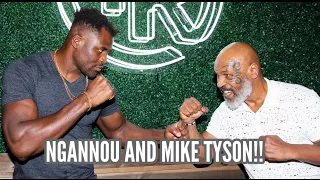 FRANCIS NGANNOU learns from the legend MIKE TYSON!