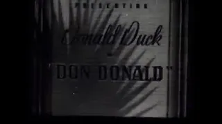 Don Donald (1937) original opening titles (RARE, clip only)