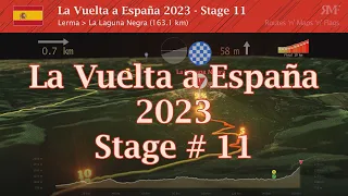 La Vuelta 2023, Stage 11 (Lerma - La Laguna Negra), course, route, profile, animation