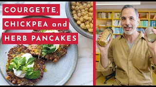 Courgette, chickpea and herb pancakes | Ottolenghi 20