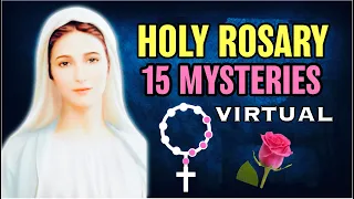 Holy Rosary 15 Mysteries VIRTUAL🌹JOYFUL🌹SORROWFUL🌹GLORIOUS