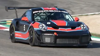 Porsche 991 GT2 RS Clubsport at Monza Circuit | 700HP Twin-Turbo Flat-6 Engine Sound!