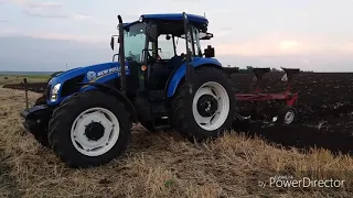 Пахота, 2 день. New Holland TD5.110 and Optikon master A 3