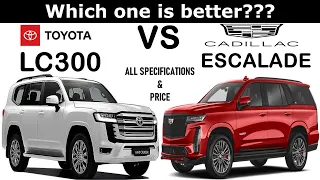 ALL NEW Toyota Landcruiser LC300 Vs ALL NEW Cadillac ESCALADE | Which one is better ?